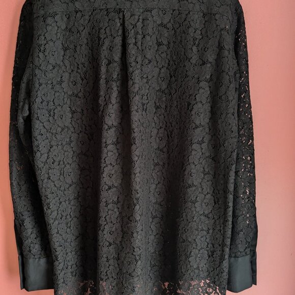 Laced Long Sleeve Button Up - Picture 4 of 7